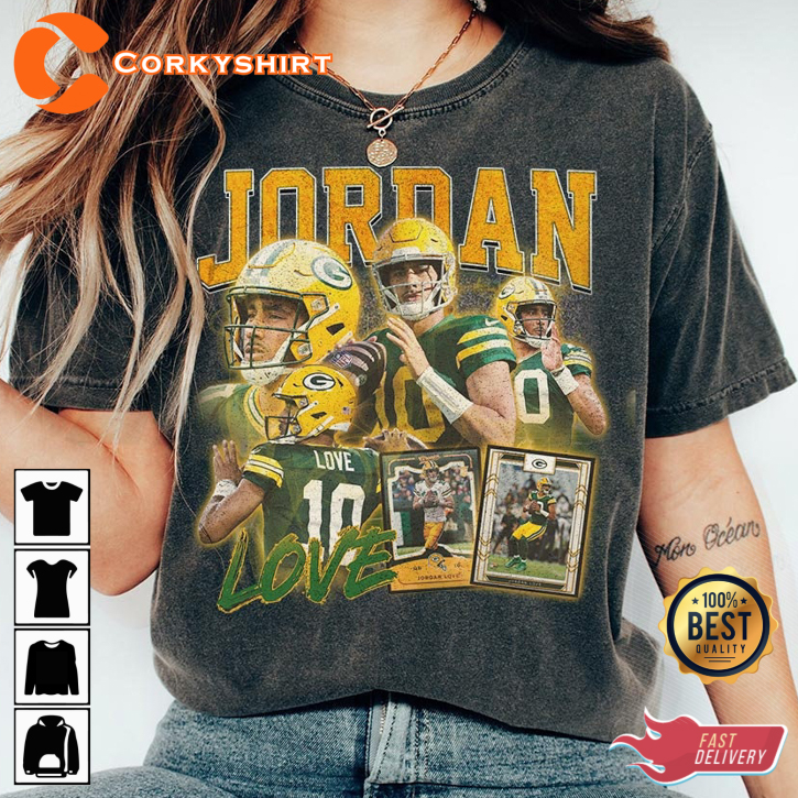 Jordan Love NFL Prospect Quarterback Football Sportwear T-Shirt