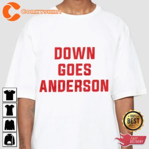 Jose Ramirez Down Goes Anderson Cleveland Guardians Baseball Lover T-shirt