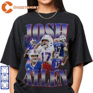Josh Allen NFL Quarterback Star Sportwear T-Shirt