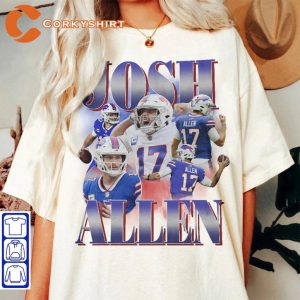 Josh Allen NFL Quarterback Star Sportwear T-Shirt