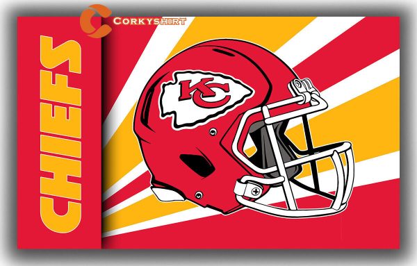Kansas City Chiefs Football Team Memorable Helmet Flag Best Banner