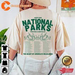 Keep Our National Parks Pristine And Unspoiled Vintage T-Shirt