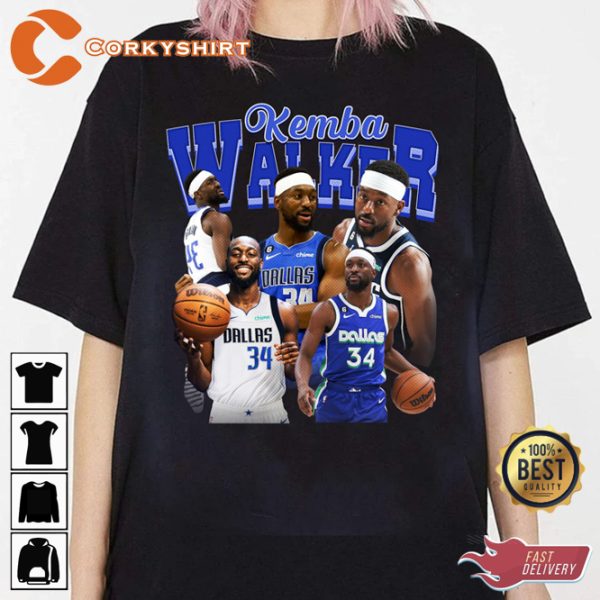 Kemba Walker Crossover New York Knicks Basketball Sportwear T-Shirt