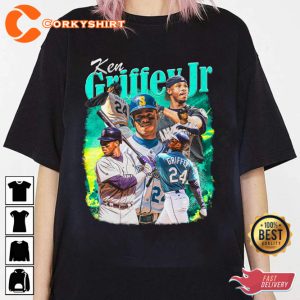 Ken Griffey Jr Swing Seattle Mariners Baseball Sportwear T-Shirt