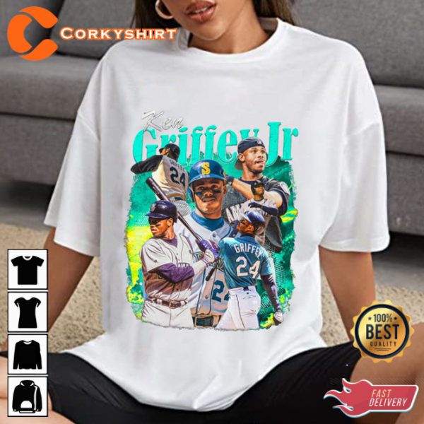 Ken Griffey Jr Swing Seattle Mariners Baseball Sportwear T-Shirt