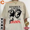 Kendrick Lamar Damn Album Lyrics Rapper T-shirt