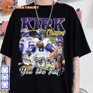 Kirk Cousins Commander Minnesota Vikings Football Sportwear T-Shirt