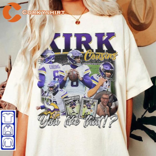 Kirk Cousins Commander Minnesota Vikings Football Sportwear T-Shirt