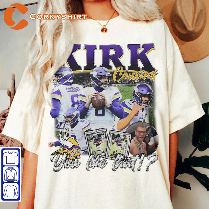 Kirk Cousins 8 Minnesota Vikings of football retro Shirt, hoodie