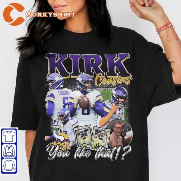 Kirk Cousins Commander Minnesota Vikings Football Sportwear T-Shirt