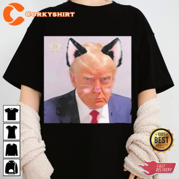 Kitten Trump Meme Funny Parody Trump 2024 T-Shirt