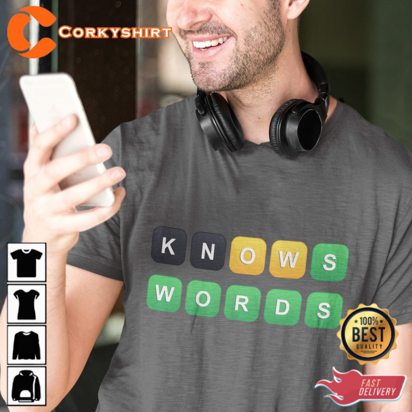 Knows Words Wordle Trendy Unisex T-Shirt