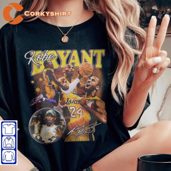 Kobe Bryant Black Mamba NBA Legend Basketball Sportwear T-Shirt