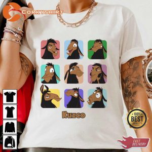 Kuzco Retro Vibes 90s Portrait Disney T-Shirt