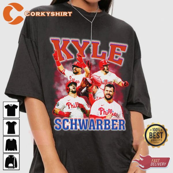 Kyle Schwarber Smash Washington Nationals Baseball Sportwear T-Shirt