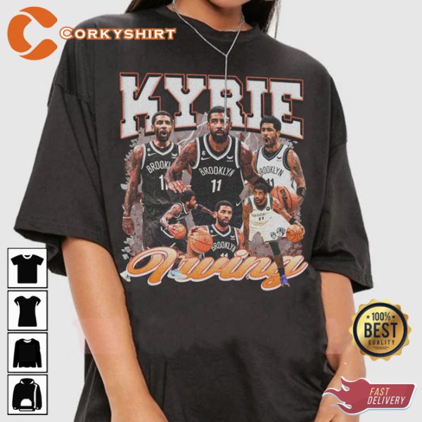 Kyrie Irving Handles Brooklyn Nets Basketball Sportwear T-Shirt