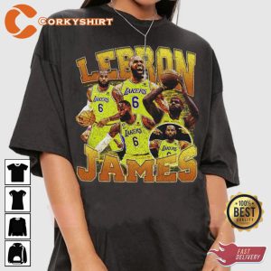 LeBron King James Lakers Basketball Sportwear T-Shirt