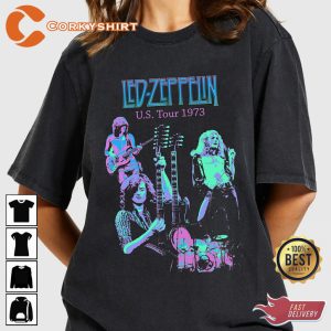 Led Zeppelin Tour 1973 Vintage Rock Band Sweatshirt