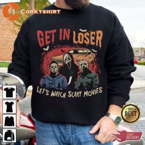 Lets Watch Scary Movies Halloween Sweatshirt
