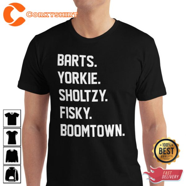 Letterkenny Hockey Players Barts Yorkie Sholtzy Fisky Boomtown Unisex T-Shirt