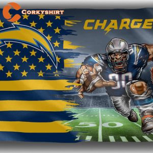Los Angeles Chargers Football Team Mascot Flag 3×5 Banner