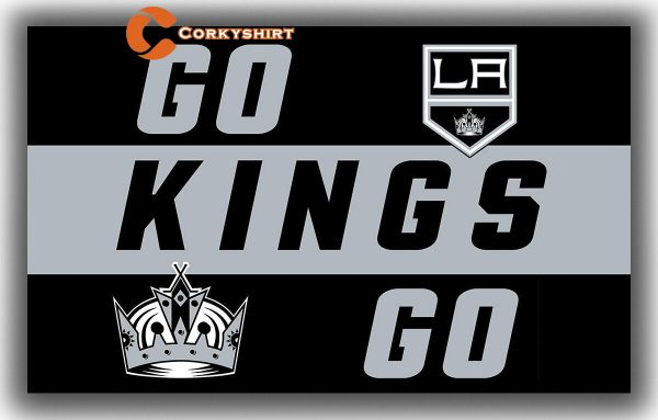 Los Angeles Kings Hockey Flag GO KINGS GO Souvenirs Best Banner