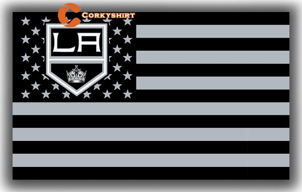 Los Angeles Kings Hockey Memorable S&S Flag