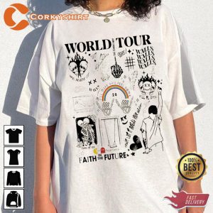 Louis Tomlinson World Tour 2023 Faith In Future Unisex Tshirt - Corkyshirt