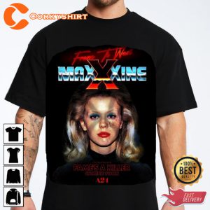 MaXXXine A24 Mia Goth X Sequel Horror Movie Holiday Celebrate Halloween Outfit Unisex T-Shirt