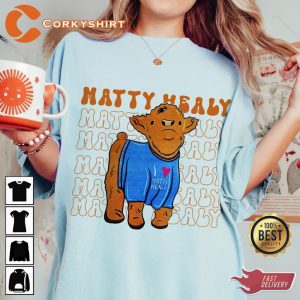 Matty Healy The 1975 Cow Print Music Gift Concert T-shirt