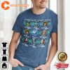 Mega Man 2 Bosses Arcade Gaming Vibes T-Shirt