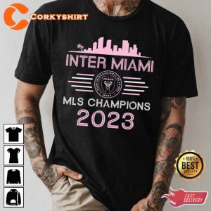 Messi Inter Miami Mls Champions 2023 Leagues Cup Soccer Enthusiast T-shirt