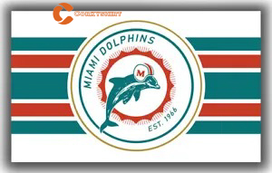 Miami Dolphins Football Team Memorable Flag