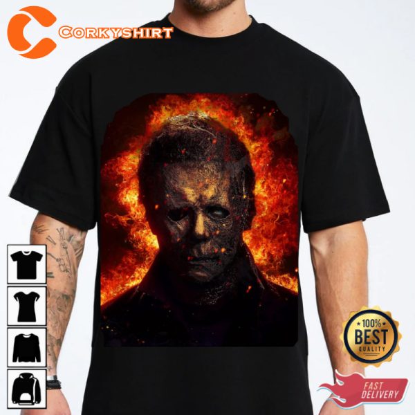 Michael Myers The Shape of Fear Horror Holiday Celebrate Halloween Outfit Unisex T-Shirt