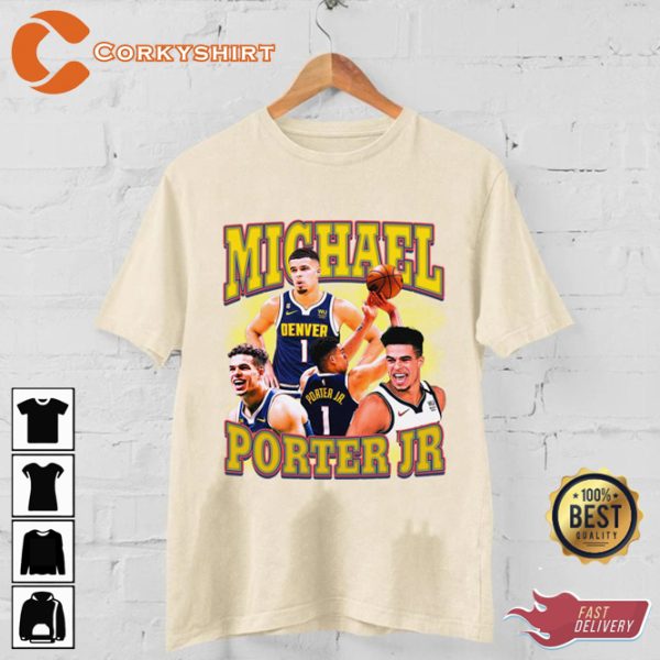 Michael Porter Power Forward Denver Nuggets Basketball Sportwear T-Shirt