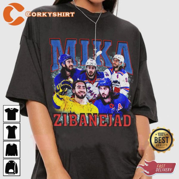 Mika Zibanejad Sniper New York Rangers Hockey Sportwear T-Shirt