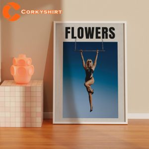 Miley Cyrus Flowers Album Cover Wall Art Poster