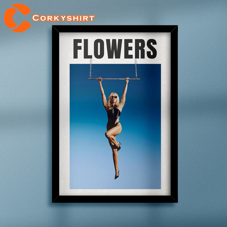 Miley Cyrus FLOWERS Poster. Flowers Wall Art. 