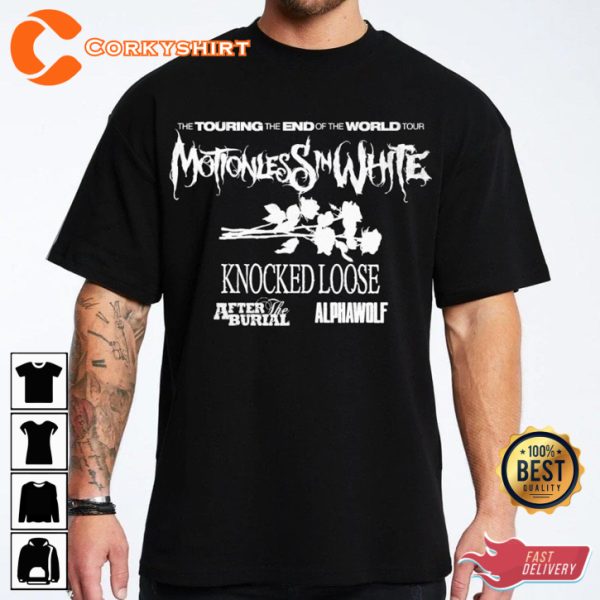 Motionless In White The Touring The End Of The World Tour 2023 T-shirt