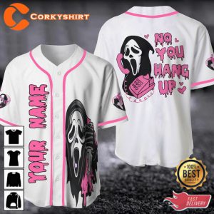 Movie Scream No You Hang Up Horror Ghostface Baseball Jersey Shirt