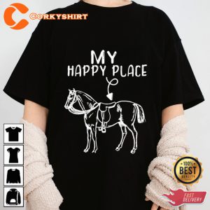 My Happy Place Horse Lover Unisex T-shirt