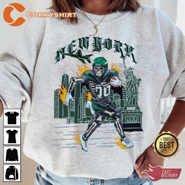 New York Jets Football 80s Vintage Nfl Fan T-Shirt