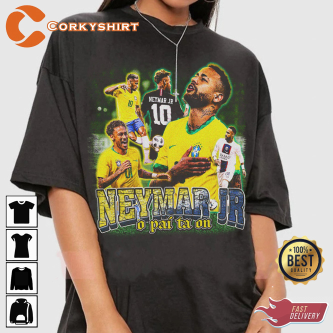 Neymar Jr Soccer Superstar Forward Sportwear T-Shirt