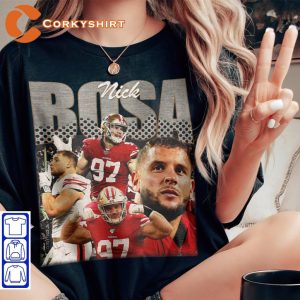 Nick Bosa NFL Defensive Star Beast San Francisco 49ers Football Sportwear T-Shirt