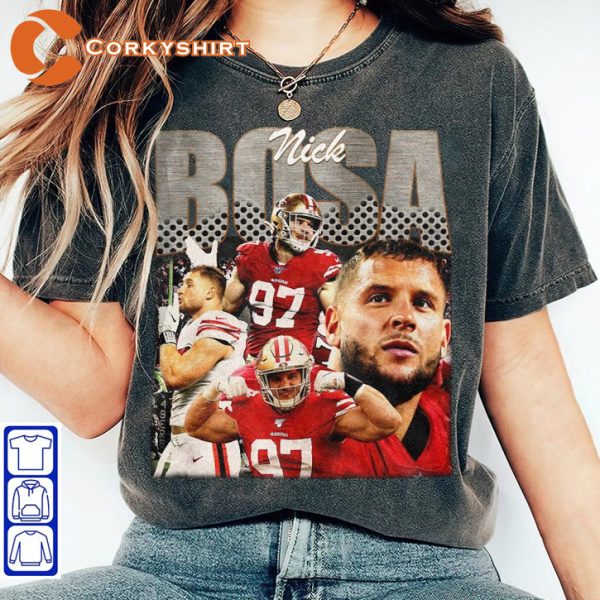 Nick Bosa NFL Defensive Star Beast San Francisco 49ers Football Sportwear T-Shirt