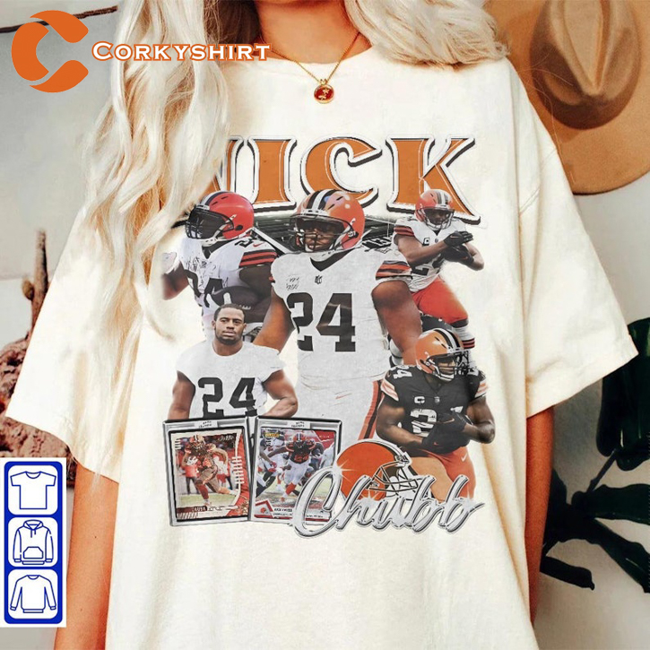 Nick Chubb Cleveland Browns cartoon football shirt - Limotees