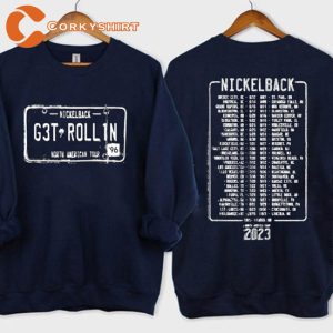 Nickelback Get Rollin Vintage 2023 Concert Sweatshirt