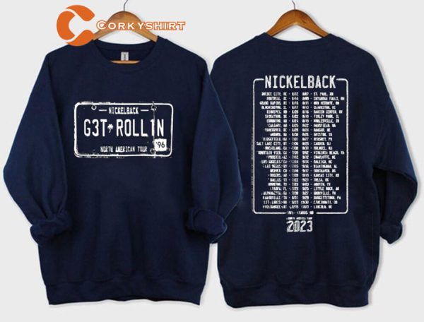 Nickelback Get Rollin Vintage 2023 Concert Sweatshirt