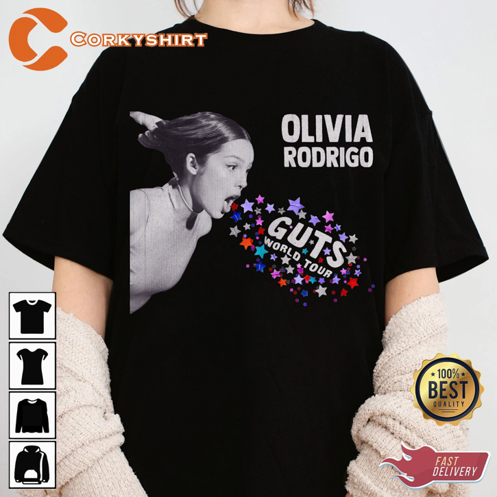 Olivia Rodrigo Guts Shirt Merch Tour 2024 Unisex Classic