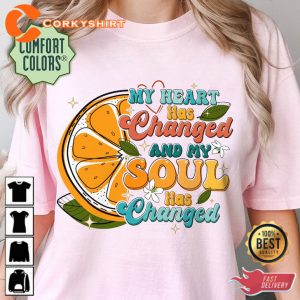 Orange Juice Comfort Colors Shirt My Heart Has Changed Shirt Sticky Season Tour 2023 Shirt